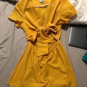 yellow princess polly romper